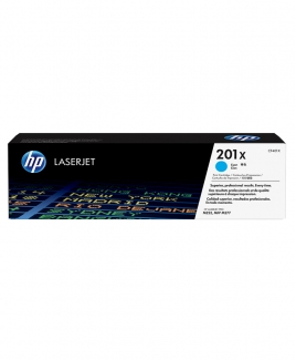 HP 201X High Yield Color LaserJet Toner Cartridge, Cyan (CF401X)